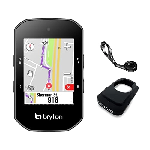 Cycling Computer : Bryton Rider S500E GPS Bike / Cycling Computer. USA Map Version. Color Touchscreen, Maps & Navigation, Smart Trainer Workout, Live Tracking, 24hr Battery, E-Bike Compatible, ANT+ / Bluetooth
