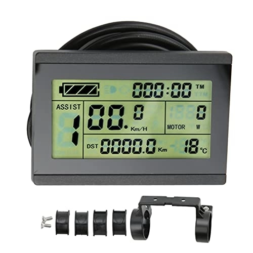 Cycling Computer : BuyWeek Bike Computer, 72V KT LCD3 Bicycle Display Meter Electric Bicycle Speedometer Odometer with SM Connector for KT Controller
