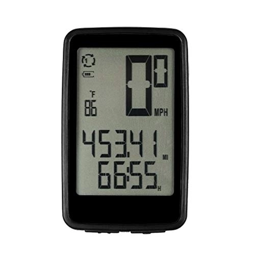 Cycling Computer : CaoQuanBaiHuoDian Bicycle Computer Wireless Bike Computer USB Rechargeable With Cadence Sensor Bicycle Speedometer Odometer Practical and Easy to Install (Color : Black1, Size : One size)