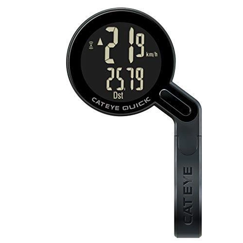 Cycling Computer : Cat Eye Computer Quick Pedometer Cycling Unisex Adult, Black (Black) One Size