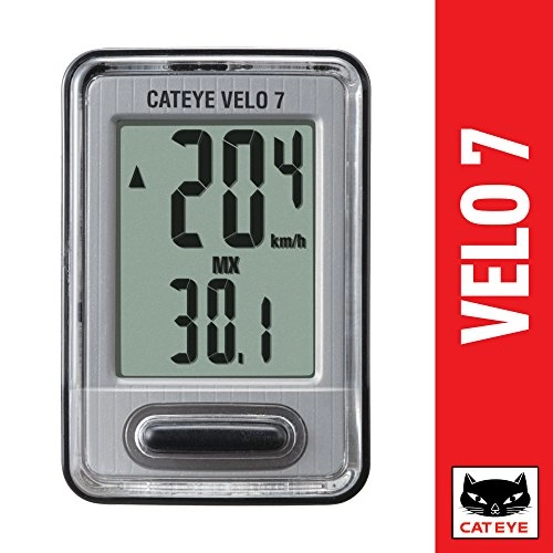 Cycling Computer : CatEye CC-VL520 Velo 7 Cycle Computers - Grey