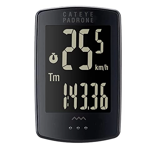 Cycling Computer : CatEye Unisex Padrone Stealth Wireless Cycle Computer, Black, One Size UK