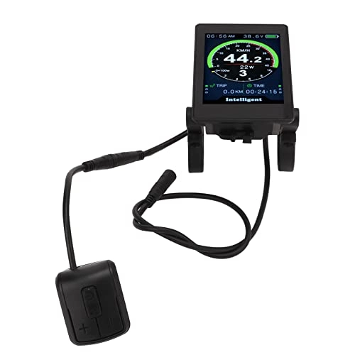 Cycling Computer : Changor 860C Bike Display Meter, Adjustable Brightness Waterproof Visible Clear Electric Bike Display Meter for Riding