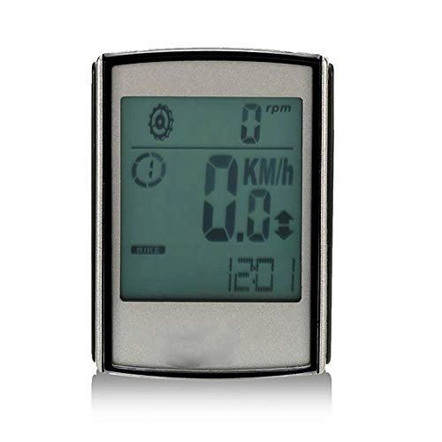 Cycling Computer : CHENC Speedometer, Portable Wireless Waterproof Backlight Bike Speedometer Automatic Wake-Up Big Screen Multifunctions Easy To Disassemble