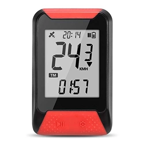 Cycling Computer : ChengBeautiful Bike Computer 2.0'' Screen 130 Smart GPS Cycling Computer Easy Fix On Handlebar Or Bike Computer Mount (Color : Red, Size : ONE SIZE)