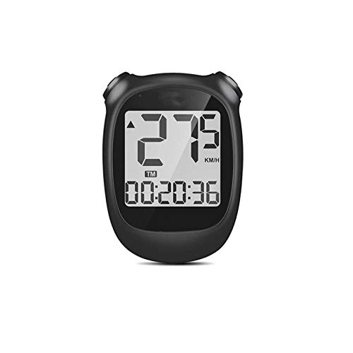 Cycling Computer : ChengBeautiful Bike Computer Wireless Bike Computer 1.6inch LCD Display Waterproof USB Rechargeable Cycling Speedometer Odometer - Wh (Color : Black, Size : ONE SIZE)