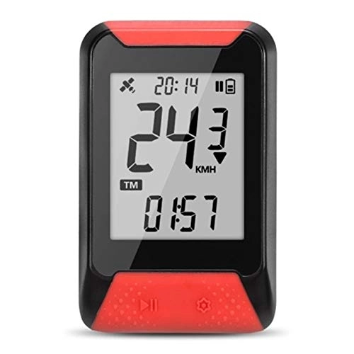Cycling Computer : CHENSHJI 2.0'' Screen 130 Smart GPS Cycling Computer Easy Fix On Handlebar Or Bike Computer Mount Cycling Computers (Color : Red, Size : ONE SIZE)