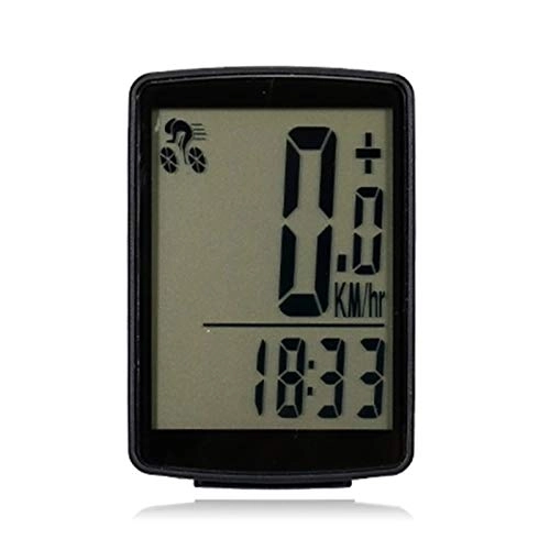 Cycling Computer : CHENSHJI Bike Computer Bicycle Speedometer Wireless Cycling Odometer Cycling Computers (Color : Black, Size : ONE SIZE)