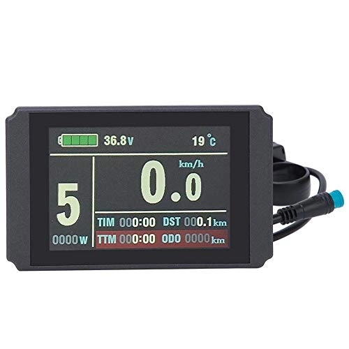 Cycling Computer : Colorful Screen Blend Bike Speedometer, Portable KT-LCD8H Bike Odometer, Bike Battery Conversion for Cycling with Waterproof Connector Riding