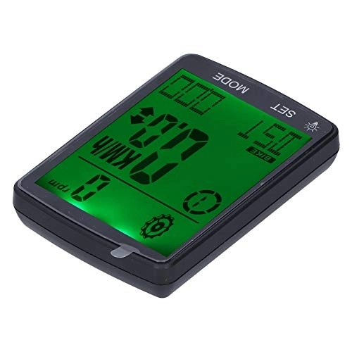 Cycling Computer : CUTULAMO Bicycle Speedometer, Fine Processing Cycling Odometer Wear Resisting Clear Reading 2.8in Large Screen for Bikes(Green)