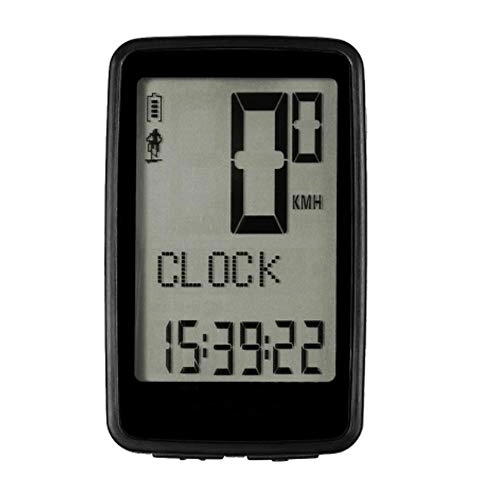 Cycling Computer : Cycle Computers Wireless USB Rechargeable Bike Computer With Cadence Sensor Bicycle Speedometer Odometer Bike Computer (Color : Black, Size : One size)
