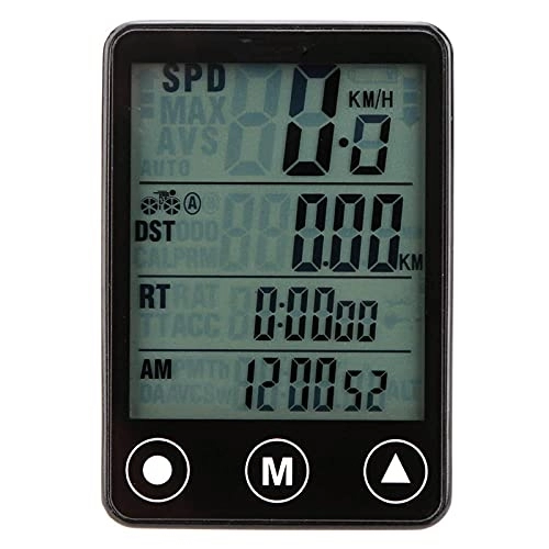 Cycling Computer : Cyclocomputer GPS 24 Functions Bike Wireless Computer Touch Button LCD Backlight Waterproof Speedometer for Bike Mount Holder Portable for Climbing