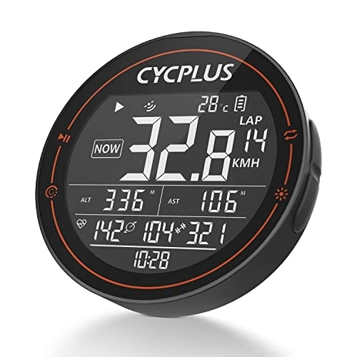 Cycling Computer : CYCPLUS GPS Bike Computer, Wireless Cycling Computer, Speedometer Odometer Waterproof MTB Tracker, ANT+ Bluetooth Compatible with 2.5 Inch Screen