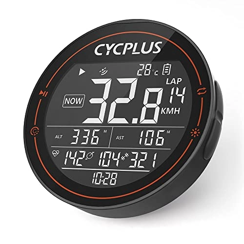 Cycling Computer : CYCPLUS GPS Bike Computer, Wireless Cycling Computer, Speedometer Odometer Waterproof MTB Tracker, ANT+ Bluetooth with 2.5 Inch LED Display