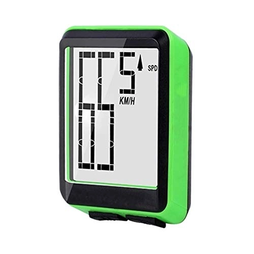 Cycling Computer : Dfghbn Bike Odometer 12 / 24 Format Transform Wireless Bicycle Computer Visible Data Display Bike Computer (Color : Green, Size : ONE SIZE)