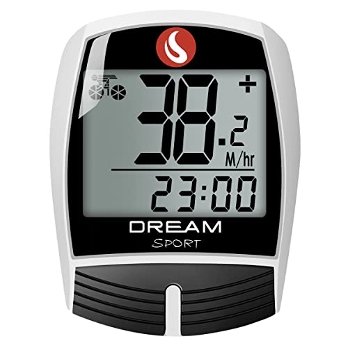 Cycling Computer : DREAM SPORT Bike Computer Bicycle Speedometer and Odometer 16-function Wired Bike Computer Waterproof DCY016