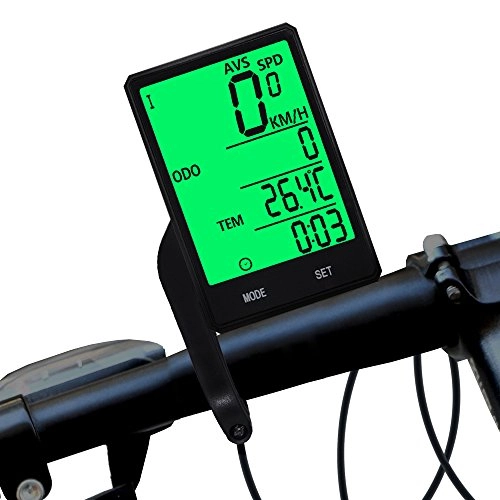 Cycling Computer : DSNOW Wireless Bike Computer, Bicycle Odometer and Speedometer, Waterproof LCD Automatic Wake-up Backlight Motion Sensor for Biking Cycling Accessories