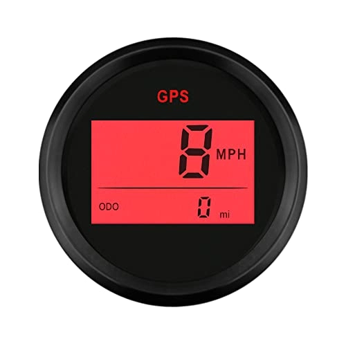 Cycling Computer : ELING Warranted Digital GPS Speedometer Odometer For Car Boat With Backlight 2 inches(52mm) 12V / 24V