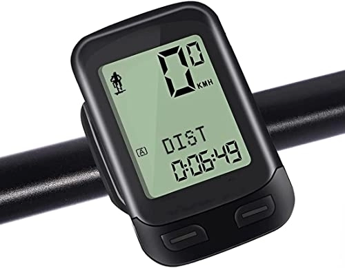 Cycling Computer : EPPDAU Mini Bicycle Speedometer Odometer, Wireless Waterproof Bike Computer with Large LCD Display with Backlight, Multifunction Bicycle Speedometer Bike Computer for Road Bikes
