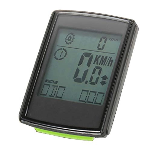 Cycling Computer : EXCLVEA Bike Computer Cadence Heart Rate Speed Three-in-one Stopwatch Wireless Bicycle Stopwatch Multifunctional Speedometer for Fitness Enthusiasts (Color : Black, Size : One size)