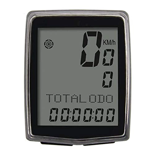 Cycling Computer : EXCLVEA Bike Computer Wireless Bike Computer Multifunction Waterproof Backlight Bicycle Speedometer Odometer Sensor for Fitness Enthusiasts (Color : Black, Size : ONE SIZE)