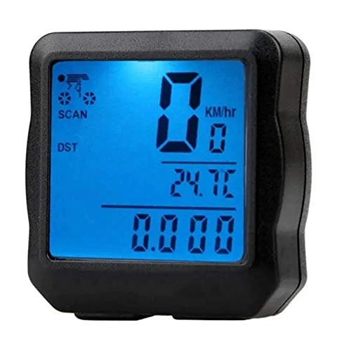 Cycling Computer : Feixunfan Bike Computer Bicycle Cycling Wireless Speedometer LCD Screen Computer Bike Odometer for Bicycle Enthusiasts (Color : Blue, Size : ONE SIZE)