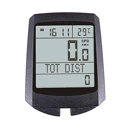 Cycling Computer : Feixunfan Bike Computer Bicycle Cycling Wireless Speedometer LCD Screen Computer Bike Odometer for Bicycle Enthusiasts (Color : White, Size : ONE SIZE)
