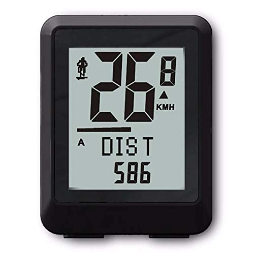Cycling Computer : Feixunfan Bike Computer Wireless 22 Functions Waterproof LCD 5 Languages Bike Computer Odometer Speedometer for Bicycle Enthusiasts (Color : Black, Size : ONE SIZE)