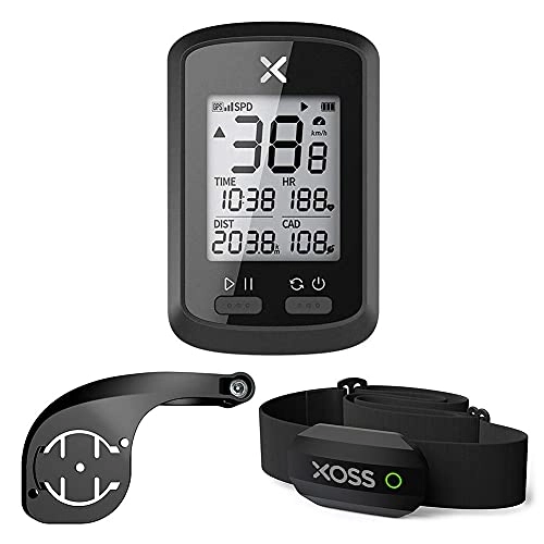 Cycling Computer : G+ Wireless GPS, Bicycle Speed Meter English Code Table Computer Mount Bike Handlebar Extended Bracket Heart Rate Monitor