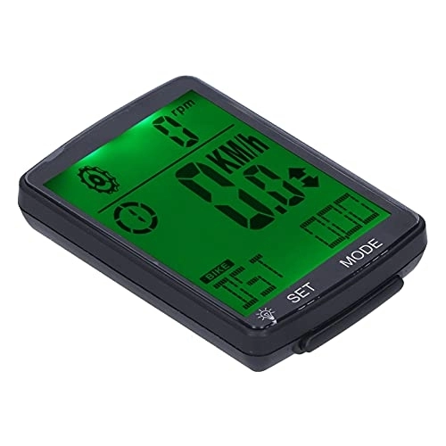 Cycling Computer : Gaeirt Cycling Odometer, Bicycle Speedometer Easy Installation ABS Fine Processing Clear Reading for Bikes(Green)
