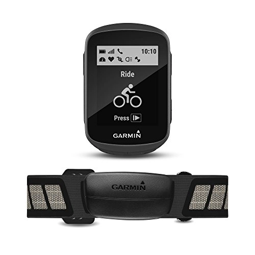 Cycling Computer : Garmin Edge 130 GPS Bike Computer with HR Bundle, Black