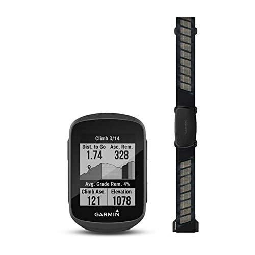 Cycling Computer : Garmin Edge 130 Plus GPS Bike Computer Heart Rate Bundle (Includes HRM-Dual), Black