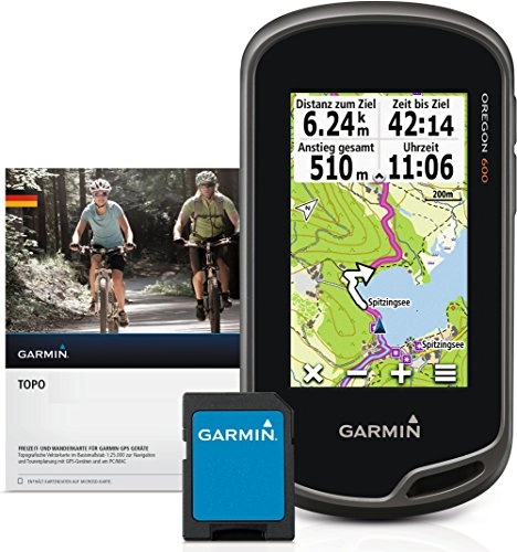 Cycling Computer : Garmin Oregon 600+ TOPO Deutschland V7GPS Device / Cycling Computer-Map of Germany 7.6cm / 3inch TouchScreen