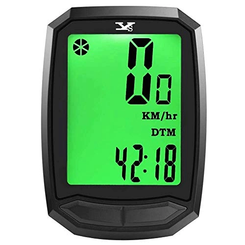 Cycling Computer : GOGO Wireless Cycling Computer Speedometer and Odometer, Multi Functions Bicycle Bike Computer with LCD Screen Backlight Display, Accurate Speed Tracking