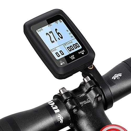 Cycling Computer : GPS Bike Computers, Waterproof Bicycle Speedometer Wireless Automatic LCD Wake-up Multifunctions Cycling Computer, Tracking Distance Avs Speed Time Odometer ANT+ (Black)