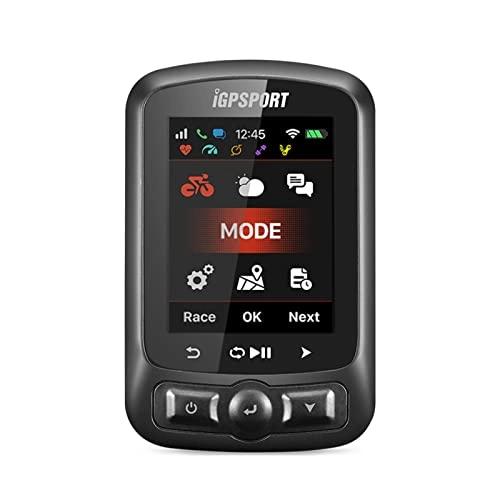 Cycling Computer : GPS Cycling Computer ANT+ WiFi Rechargeable IPX7 Water Resistant Bike