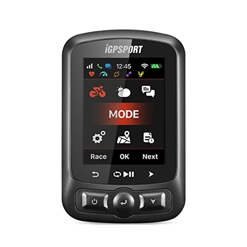 Cycling Computer : GPS Cycling Computer ANT+ WiFi Rechargeable IPX7 Water Resistant Bike Odometer