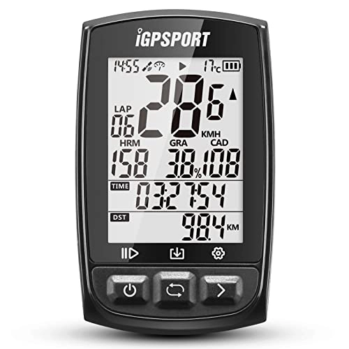 Cycling Computer : GPS Cycling Computer BT5.0 ANT+ Rechargeable IPX7 Water Resistant Bike Computer Bicycle Speedometer