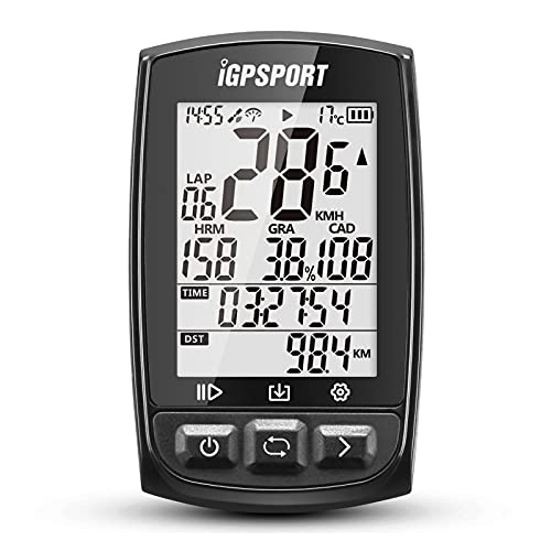 Cycling Computer : Gps Navigation ANT+ GPS Cycling Computer Rechargeable IPX7 WaterProof Anti-glare Screen Bike Cycling Bicycle GPS Computer Odometer with Mount