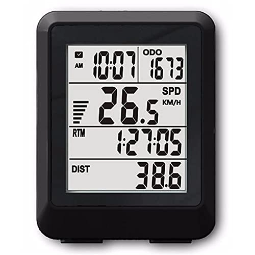 Cycling Computer : Heqianqian Bicycle Computer Wireless 11 Functions 4 Lines Display Bike Computer Bicycle Odometer Power Meter For Bike Speedometer Odometer Cycling Tracker Waterproof