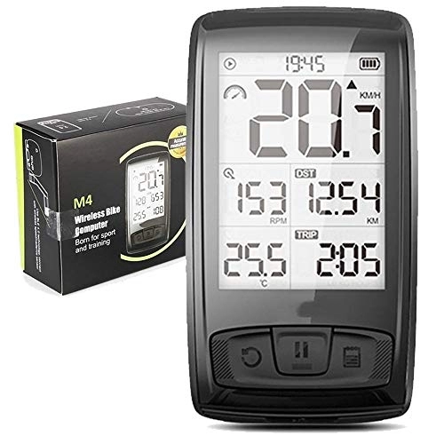 Cycling Computer : HEWXWX Wireless Bike Computer, Bluetooth Cycling Computer IPX5 Waterproof Bicycle Odometer Mileometer 2.5inch 800mAh Battery High-End Cycling Supplies, Standard