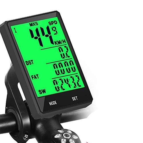 Cycling Computer : HJTLK Bike Computer, Waterproof Bicycle Computer Wireless And Wired MTB Bike Cycling Odometer Stopwatch Speedometer Watch 2.8 inch