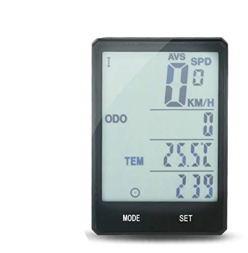 Cycling Computer : HJTLK Bike Computer, Wireless Speedometer Odometer Rainproof Cycling Bicycle Computer Bike Measurable Temperature Stopwatch