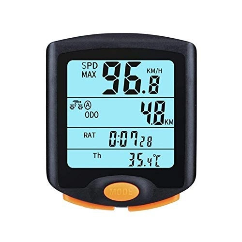 Cycling Computer : HJTLK Bike Computer, With LCD Digital Display Waterproof Bicycle Odometer Speedometer Riding Accessories Tool