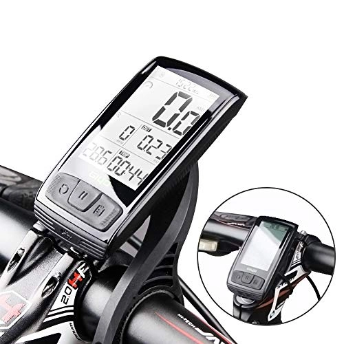 Cycling Computer : HKANG Bike Computer Wireless Waterproof Cycling Computer Automatic Wake-up Multifunctions Bicycle Speedometer Odometer Backlight LCD Display-Tracking Distance Avs Speed Time