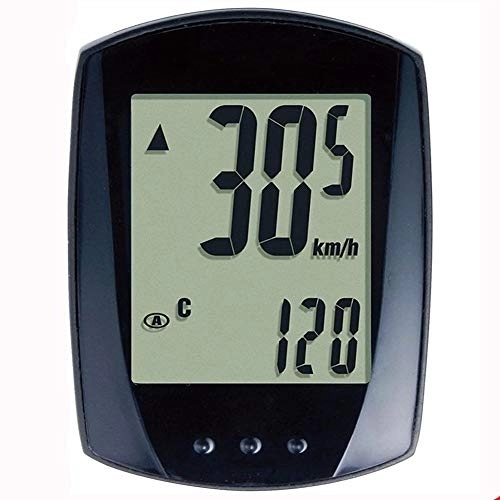 Cycling Computer : Home gyms Bike Computer Speedometer Waterproof Bicycle Odometer Cycle Computer Multi-Function LCD Back-Light Display (Black)