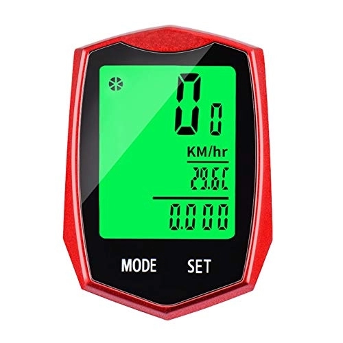 Cycling Computer : Home gyms Bike Computer Wireless, Waterproof Biycle Speedometer With LCD Backlight Display Cycling Computer Automatic Wake-up 24 Multifunctio
