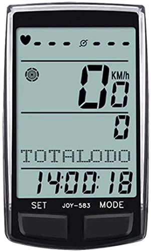 Cycling Computer : hsj WDX- Bicycle Multifunction Code Table Speed measurement (Color : Black, Size : One Size)
