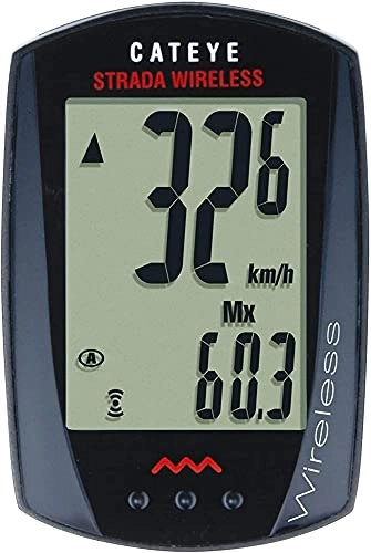 Cycling Computer : hsj WDX- Bicycle Wireless Computer Odometer Black Speed measurement (Color : Black)