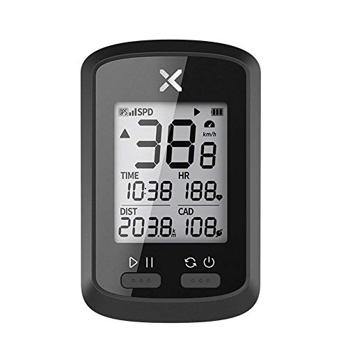 Cycling Computer : Huanxin Wireless Bike Computer, Bicycle Speedometer And Odometer Wireless Waterproof Cycle Bike, with LCD Display And High Sensitive GPS